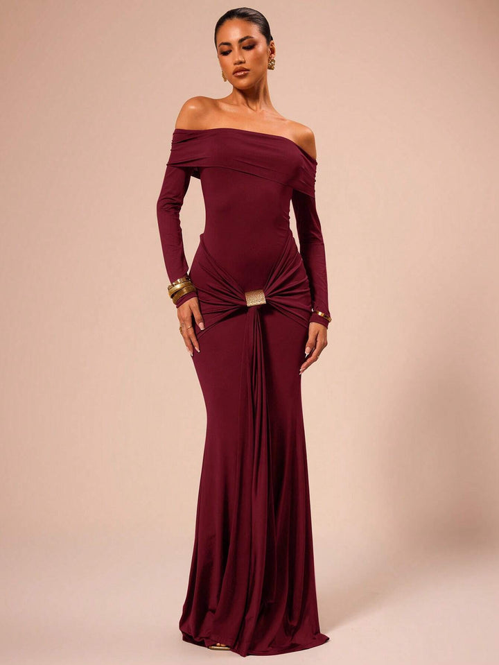 Levoire | Robe Maxi Montreal MARRON CHâTAIGNIER