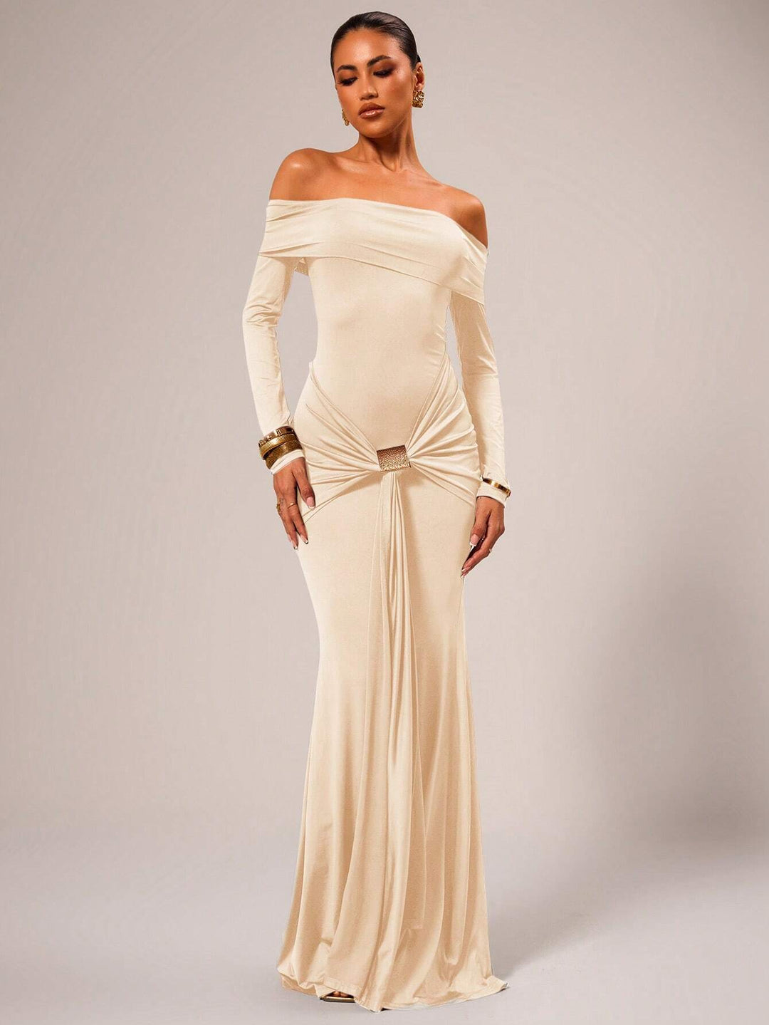 Levoire | Robe Maxi Montreal BEIGE