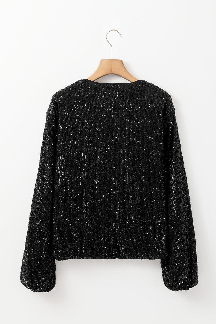 Levoire | Veste À Paillettes Noire