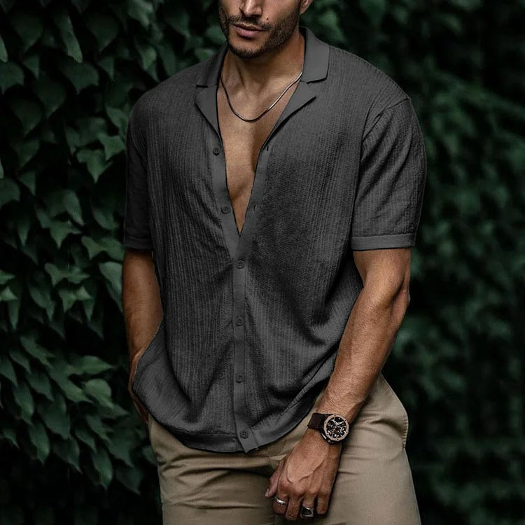 Levoire | Chemise Pour Homme Élégante Et Confortable Avec Boutons Gris