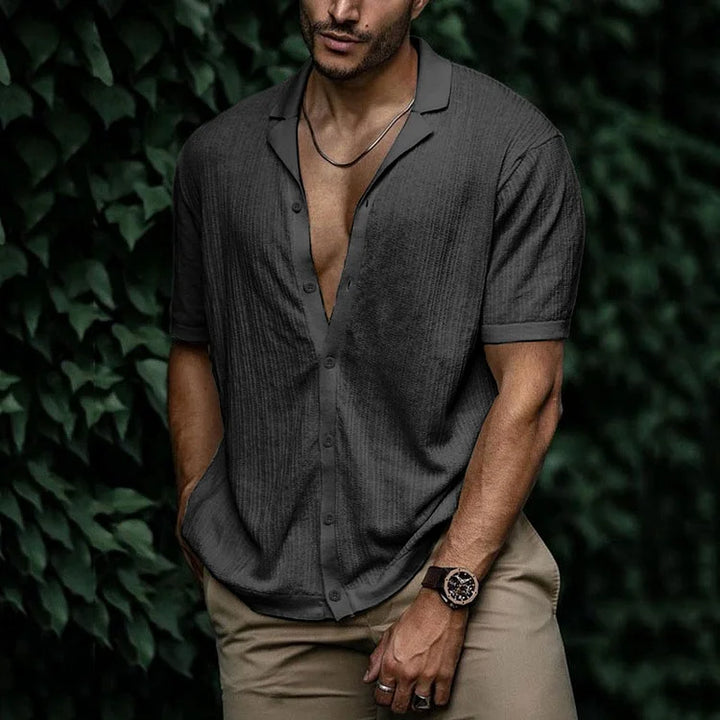 Levoire | Chemise Pour Homme Élégante Et Confortable Avec Boutons Gris