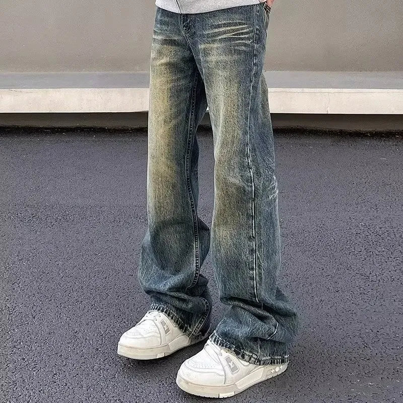 Levoire | Pantalons Baggy Spacieux Avec Une Touche De Style Décontracté Bleu