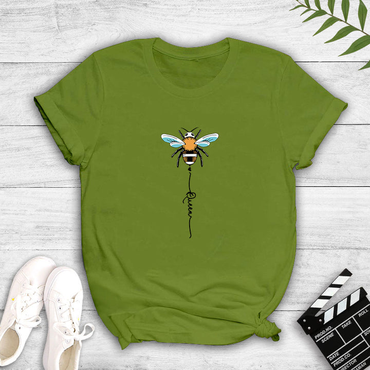 T-shirt pour femmes avec design créatif d'abeille Levoire