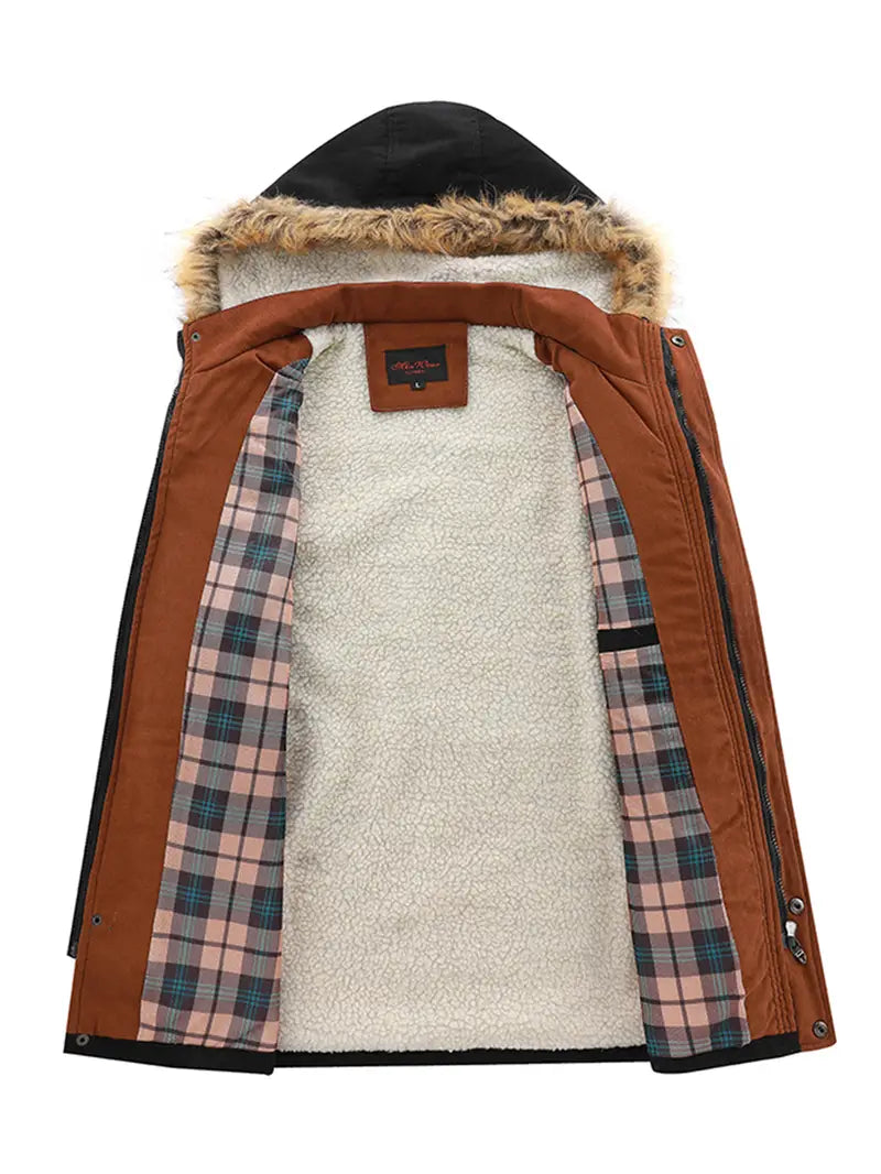 Levoire | Parka Avec Capuche En Fausse Fourrure Pour Hommes