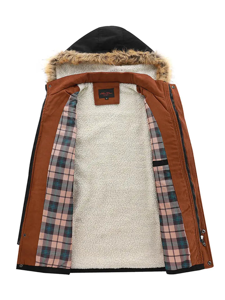 Levoire | Parka Avec Capuche En Fausse Fourrure Pour Hommes