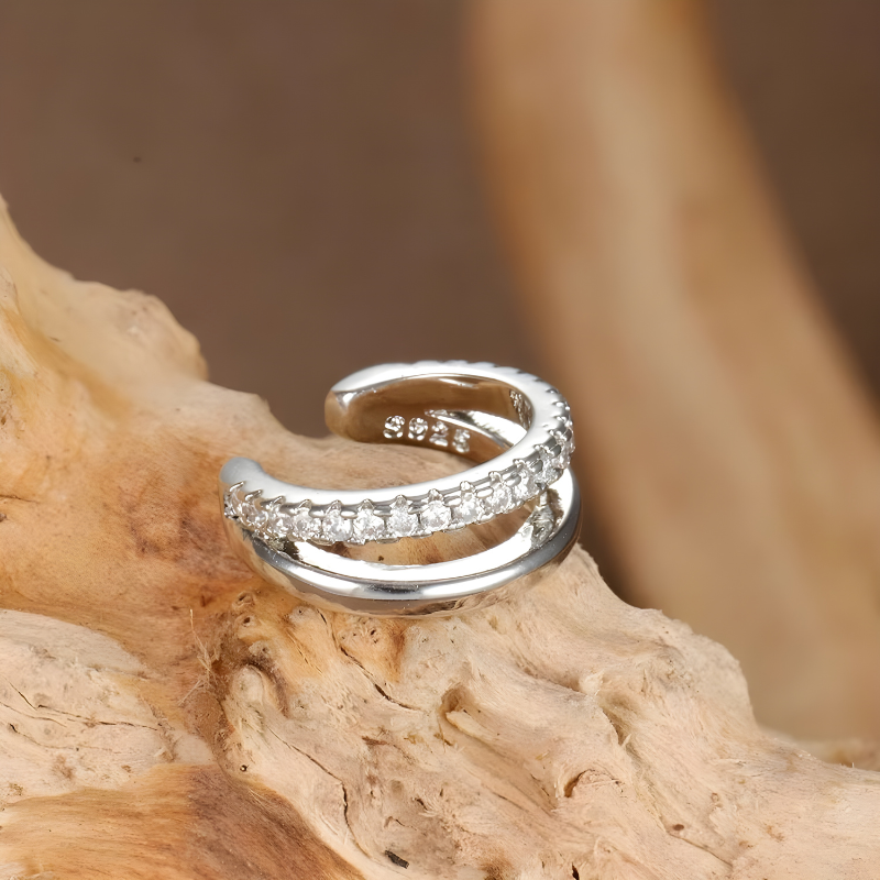 Levoire | Boucles D'Oreilles Clips En Zirconium Doré