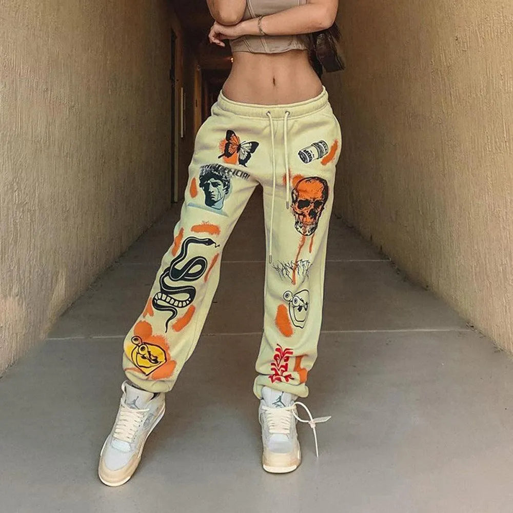 Levoire | Pantalons femme Element Trend Imprimé Jaune