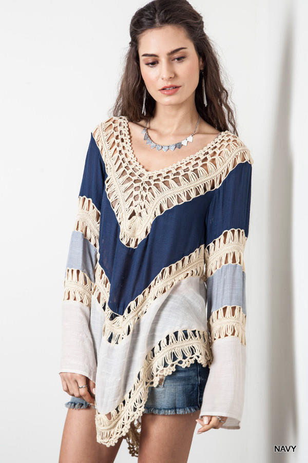 Levoire | Boho Vêtement De Plage Bleu