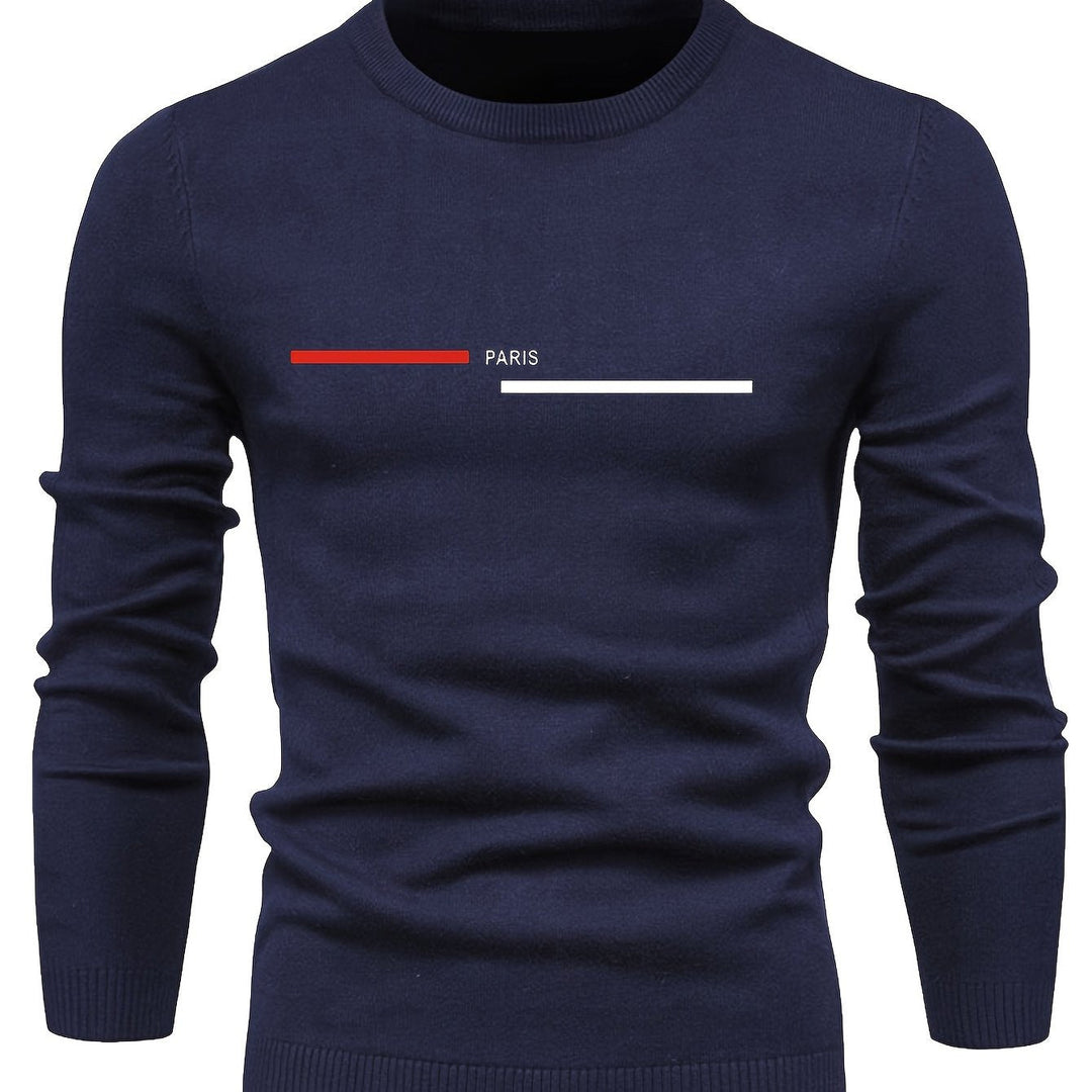 Levoire | Pulli Tricot Relaxant Pour Hommes Avec Encolure Ronde