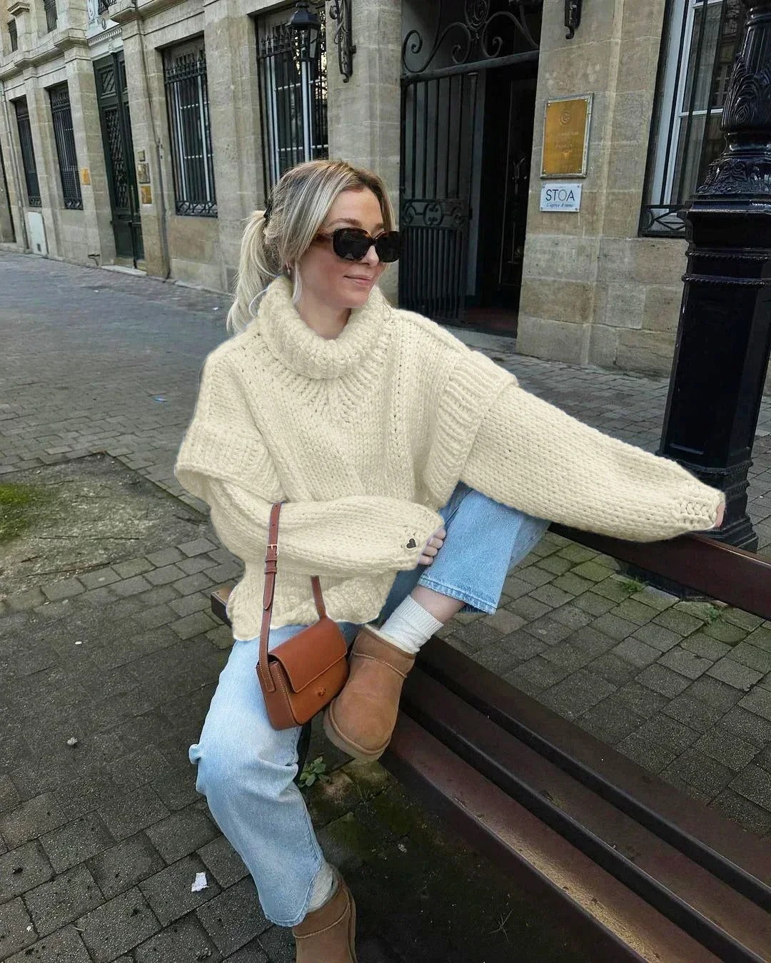 Levoire | Lssiger Pull En Maille Avec Col Montant