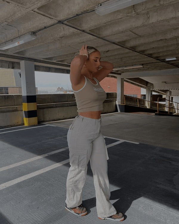 Levoire | Pantalon Cargo Rétro Pour Femmes Avec Poches