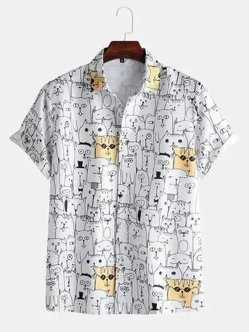Levoire | Chemise homme avec impression numérique 3D 4style