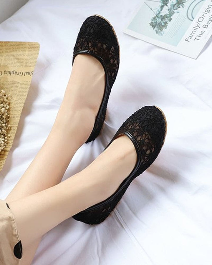Levoire | Chaussures À Semelle Plate, Bout Rond Et Mesh