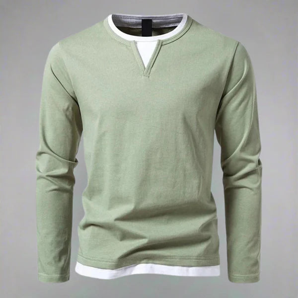 Levoire | Rento Longue manches V tête de mort Tricot Vert
