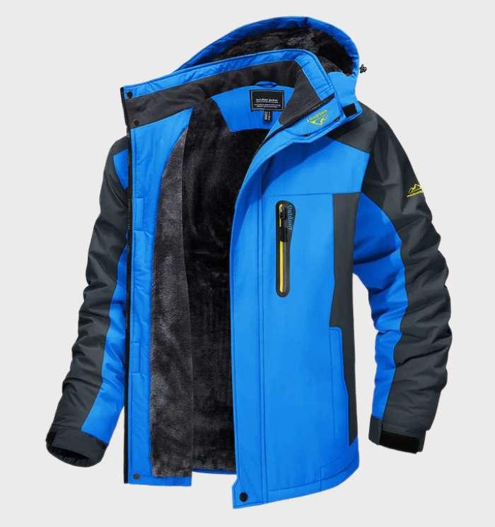 Levoire | Veste En Polaire Avec Capuche Pour Activités De Plein Air Bleu
