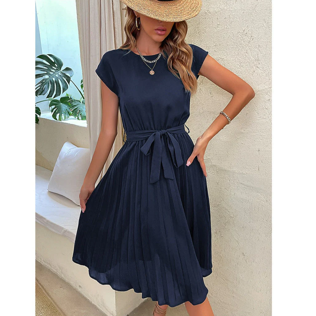 Levoire | Robe d'été midi formelle pour femmes Bleu