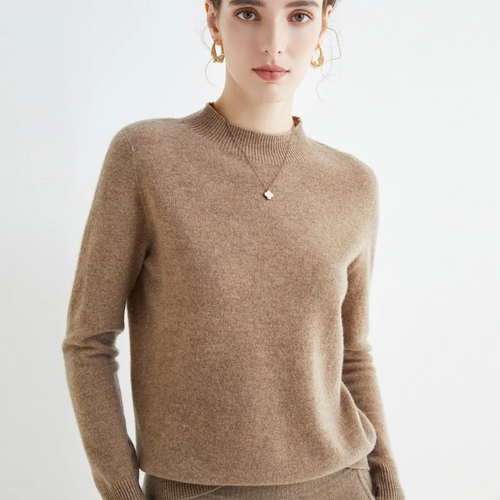 Levoire | Cachemire Gilet Femme Col Rond Doux et Léger Pull