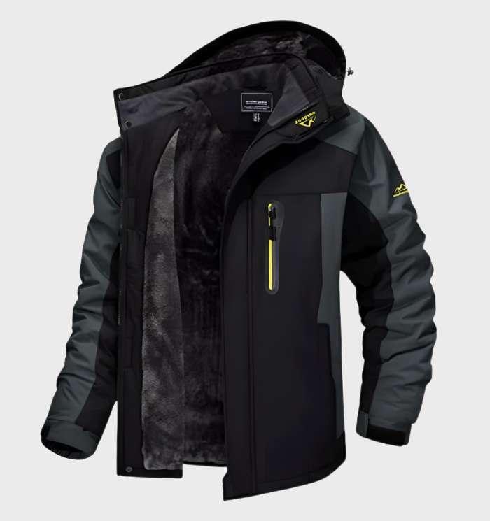 Levoire | Veste En Polaire Avec Capuche Pour Activités De Plein Air Noir