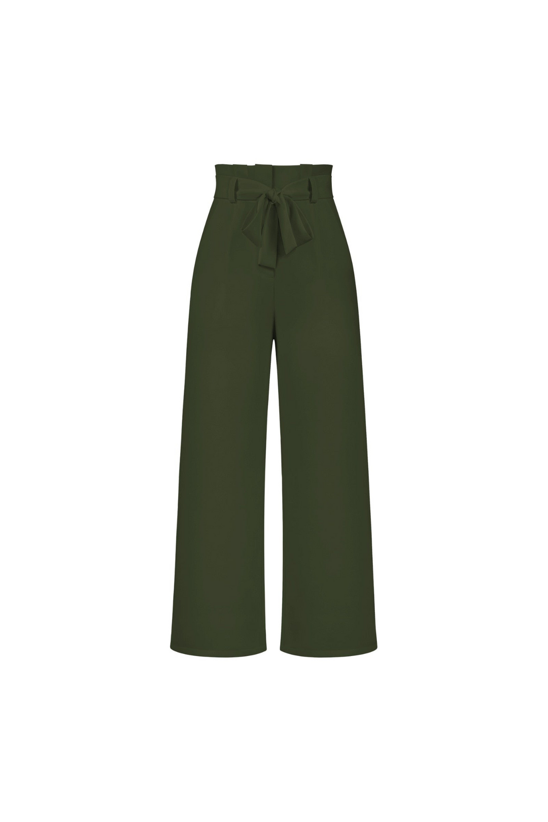 Levoire | Pantalon En Lin Pour Femmes Long Vert marais