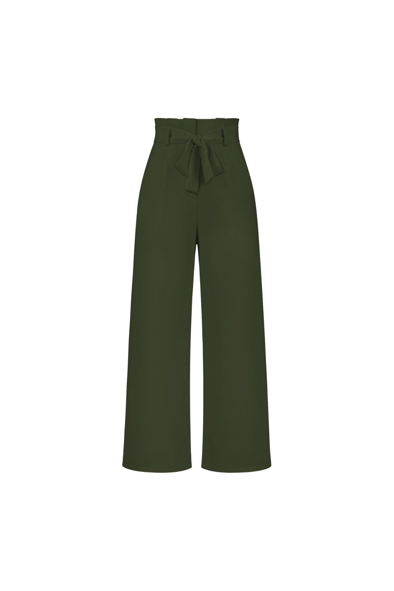 Levoire | Pantalon En Lin Pour Femmes Long Vert marais