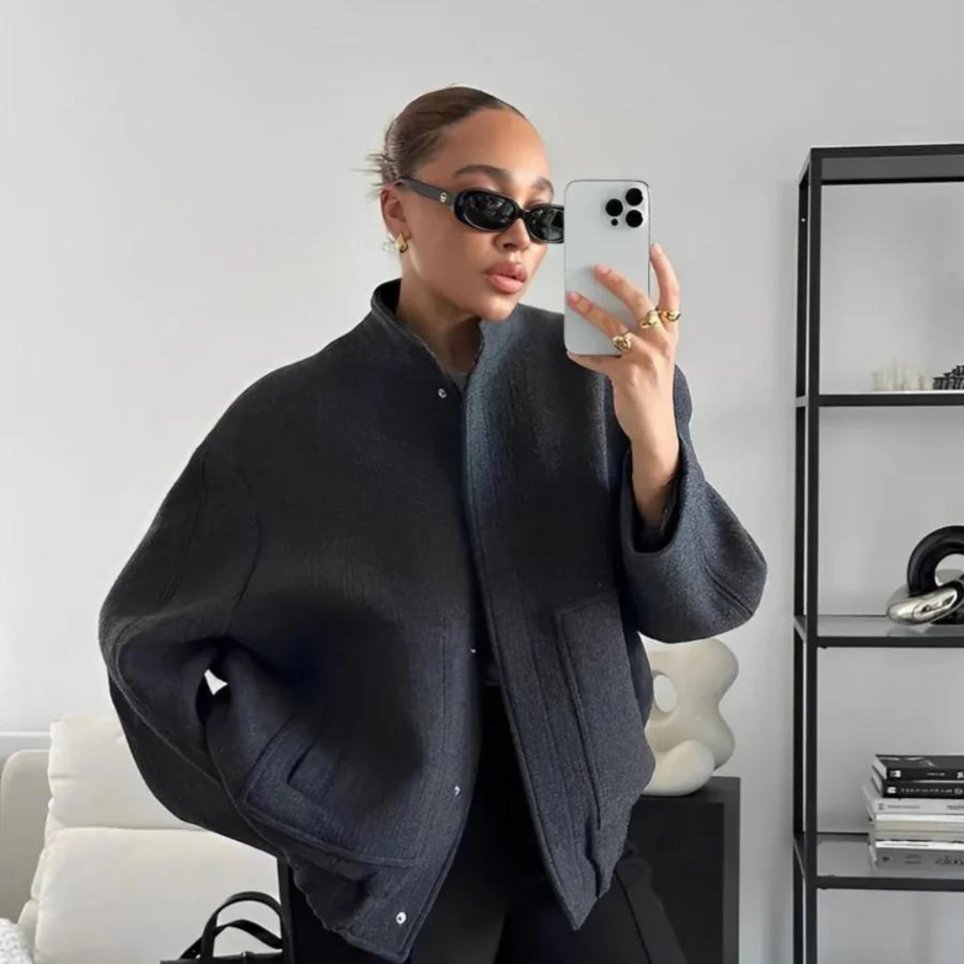 Levoire | Veste Bomber Femme Stylée Noir