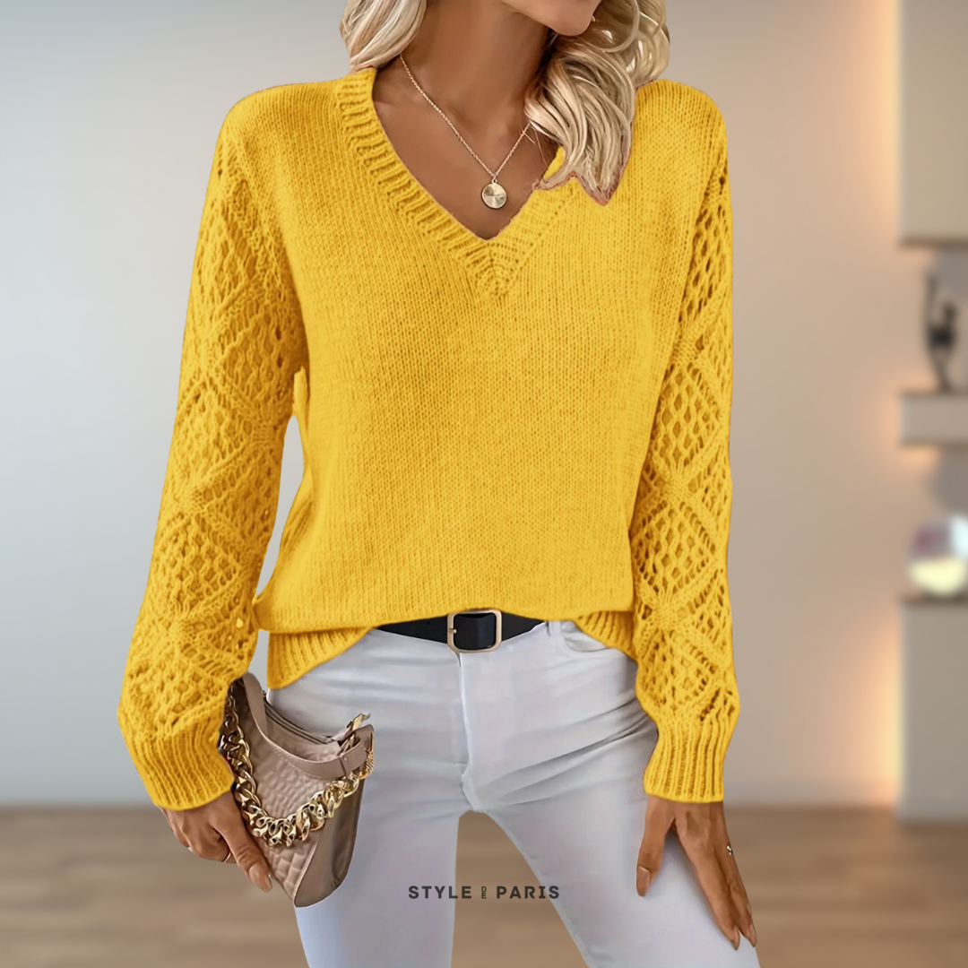 Levoire | Pull Élégant Et Confortable À Maille Douce Jaune