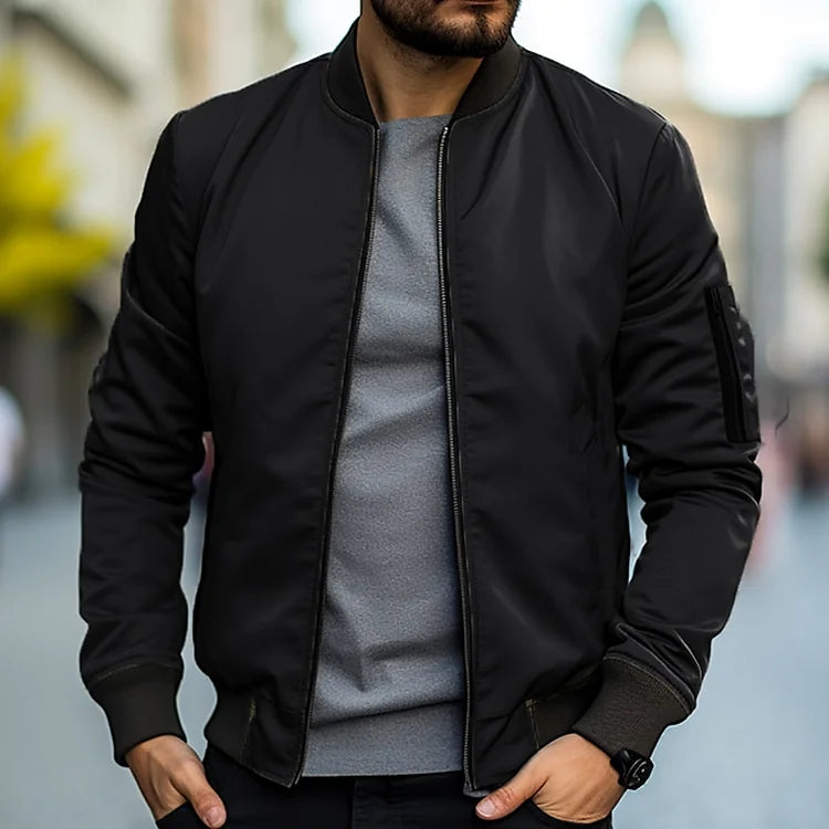 Levoire | Veste Bomber Légère Pour Hommes Noir