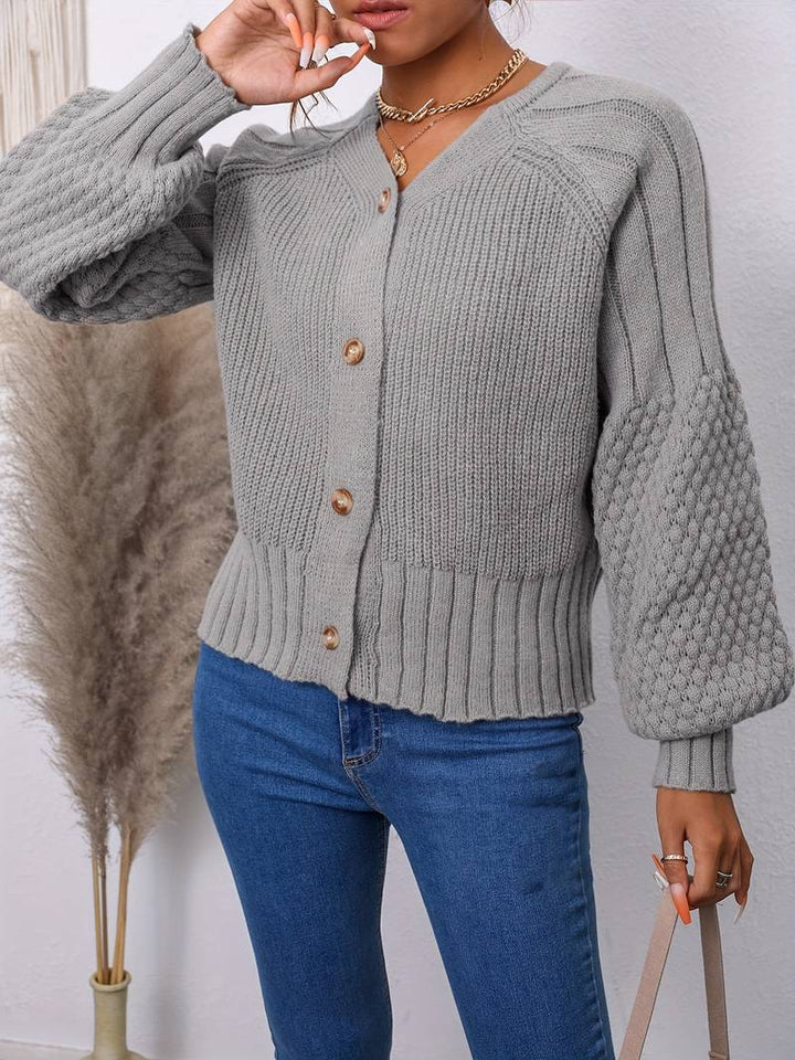Levoire | Gilet Tricoté Avec Des Manches En Lanternes