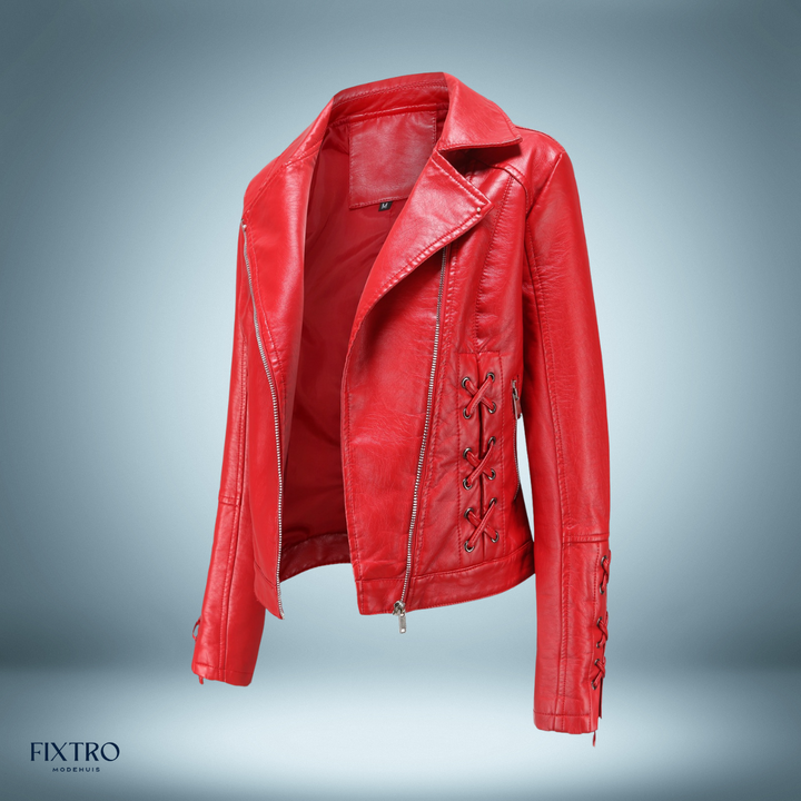 Levoire | Veste En Cuir Avec Tresses Rot