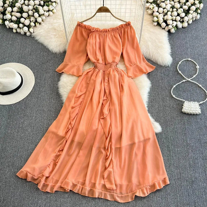 Levoire | Robe en chiffon kootut Orange Taille moyenne
