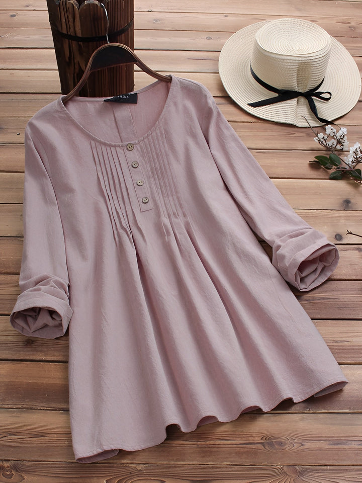 Levoire | Chemise En Coton Et Lin Rosa