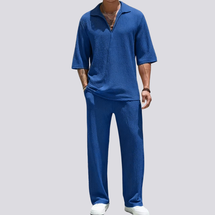 Levoire | L'Ensemble Élégant Décontracté Pour Un Style Sans Effort Bleu