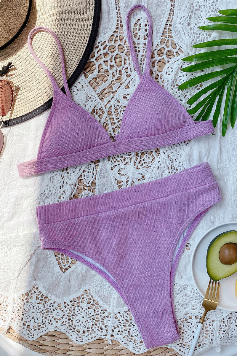 Levoire | Bikini Avec Haut Triangle Et Slip Rosa