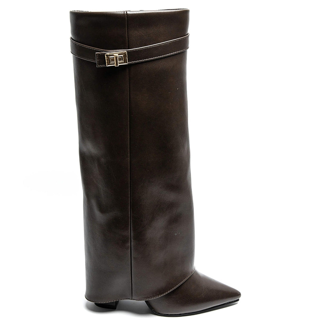 Levoire | Botte Requin Cuir brun