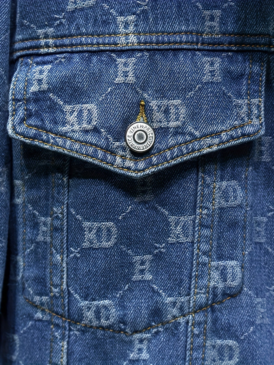 Levoire | Veste En Jean Avec Impression Graphique Et Plusieurs Poches