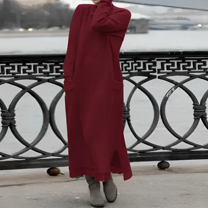 Levoire | Maxi robe à manches longues pour femmes Rot