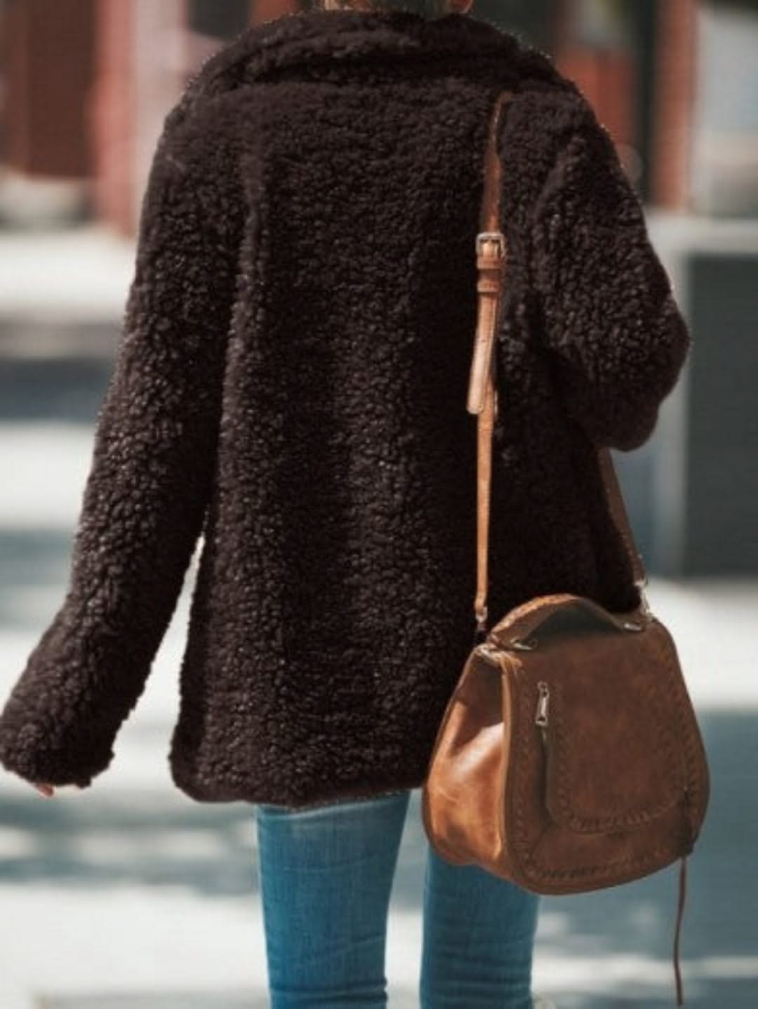 Levoire | Long Tefakeinoturkki With Lapel Collar For Women Noir