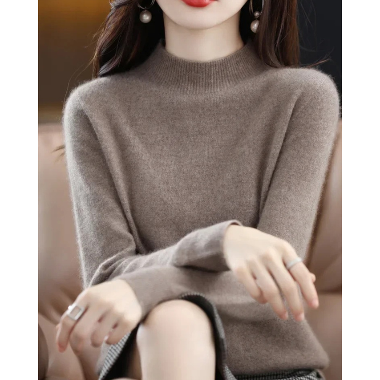 Levoire | Pull en Cachemire Doux pour Femmes Pull de Luxe pour Femmes Braun