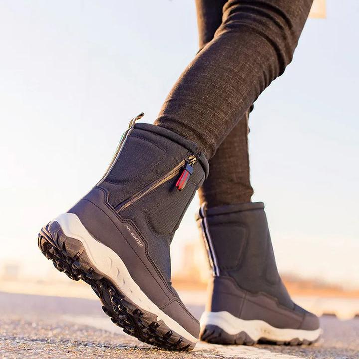 Levoire | Bottes de neige doublées antidérapantes avec zip latéral
