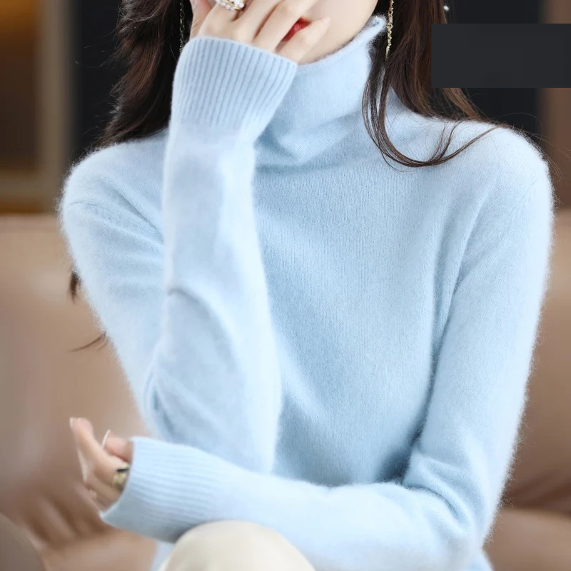 Levoire | Pull à col roulé en cachemire pour femmes Doux pull avec col haut, Design chaud et luxueux Heltturkoos