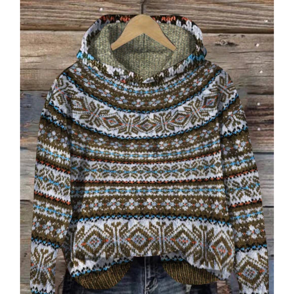Levoire | Hoodie D'Hiver Pour Femmes | Chaleureux Marron