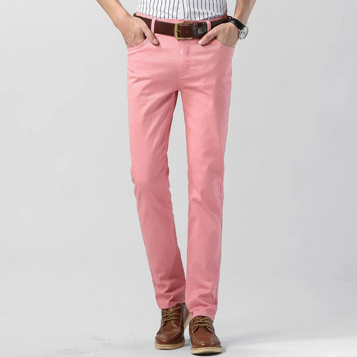 Levoire | Pantalon De Loisirs Slim Fit Élégant Pour Hommes Rosa