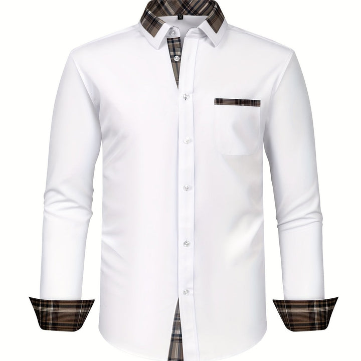 Levoire | Chemise Fine Adaptée Aux Affaires Avec Col À Carreaux