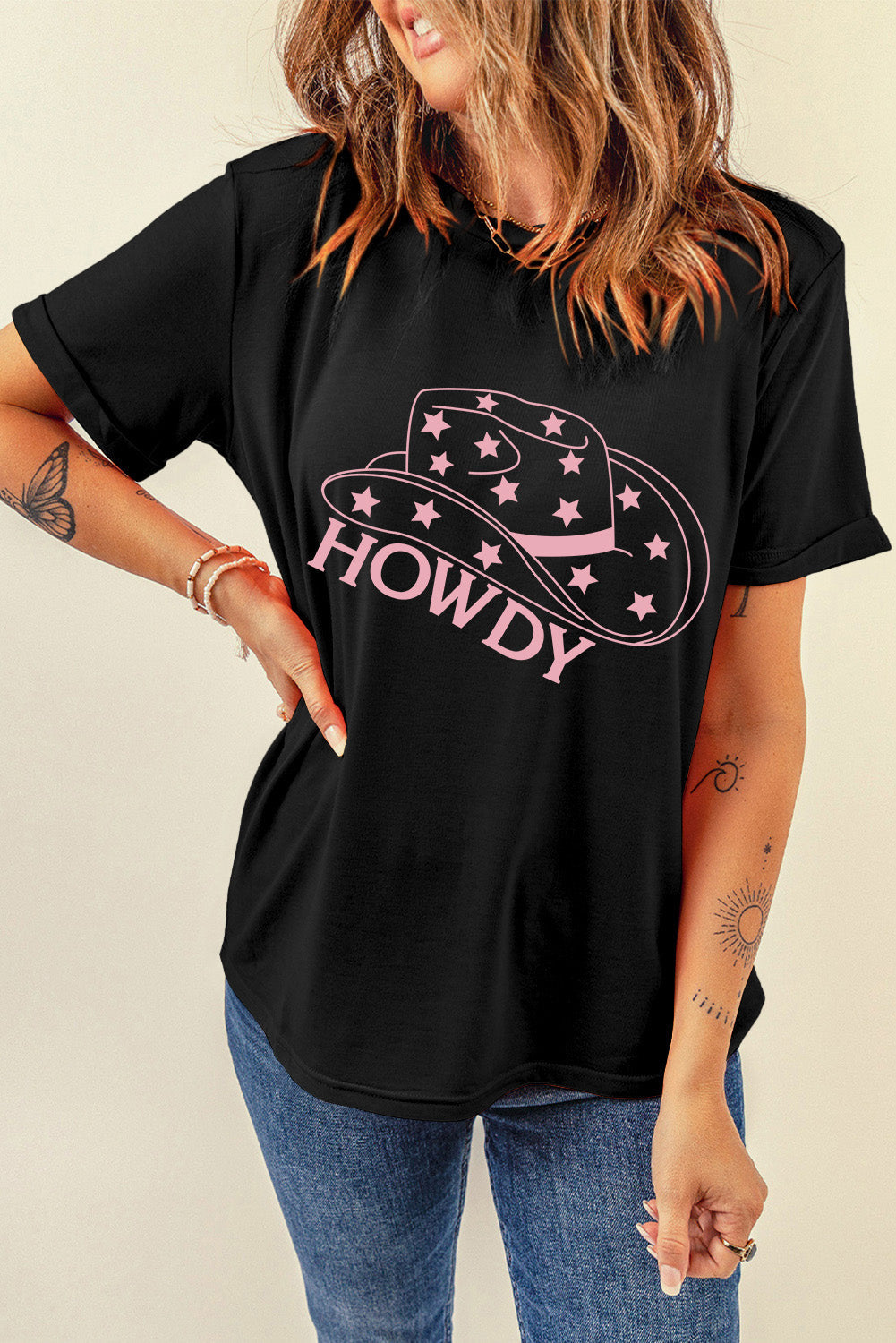Levoire | HOWDY Col rond Manches courtes T-shirt
