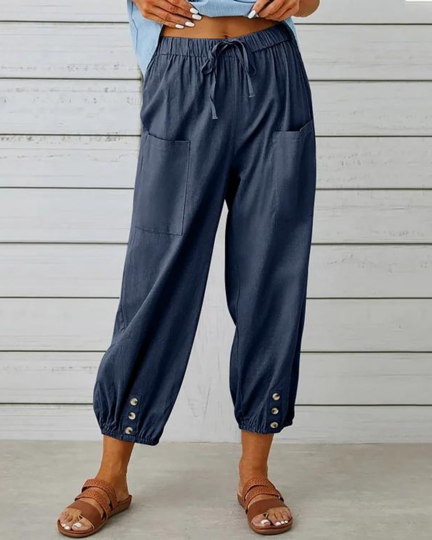 Levoire | Pantalon ample pour le quotidien Bleu foncé