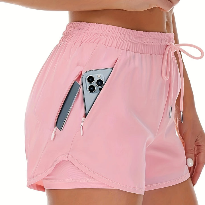 Levoire | Shorts De Fitness De Course 2 En 1 Unis Avec Plusieurs Poches