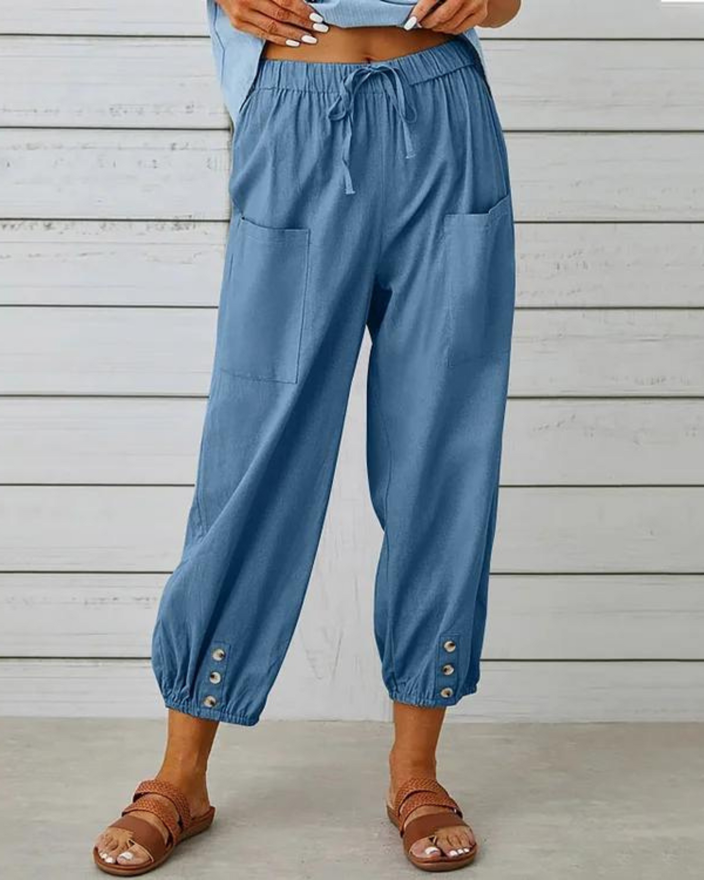 Levoire | Pantalon ample pour le quotidien Bleu clair