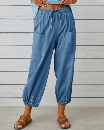 Levoire | Pantalon ample pour le quotidien Bleu clair