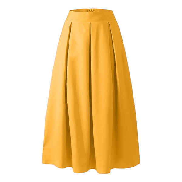 Levoire | Jupe Plissée Confortable Longueur Cheville Taille Haute Gul