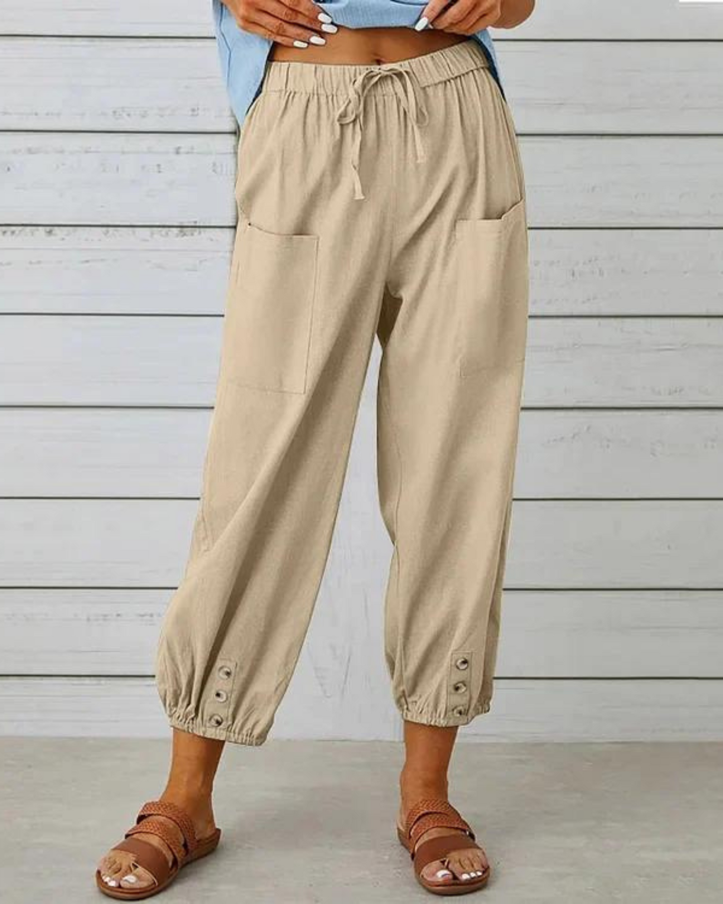 Levoire | Pantalon ample pour le quotidien Khaki
